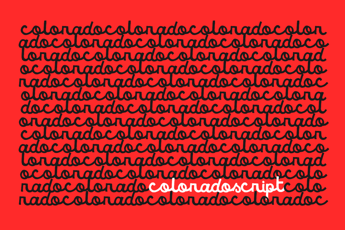 Colorado — Script Font preview 2