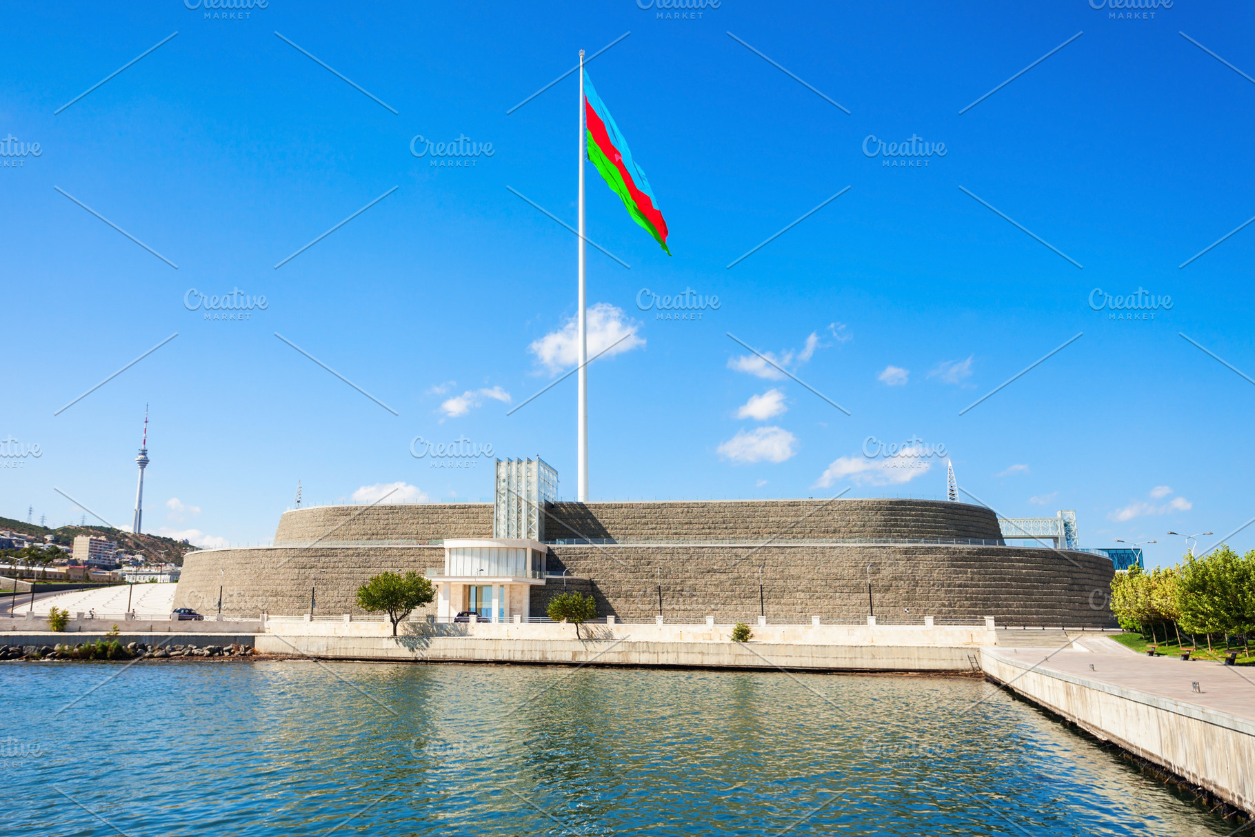 National Flag Square, Baku, a Photo by saiko3p