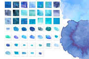 Watercolor blue splash,background., an Illustration by yulia.sukhanova (Thumbnail 2 of 2)