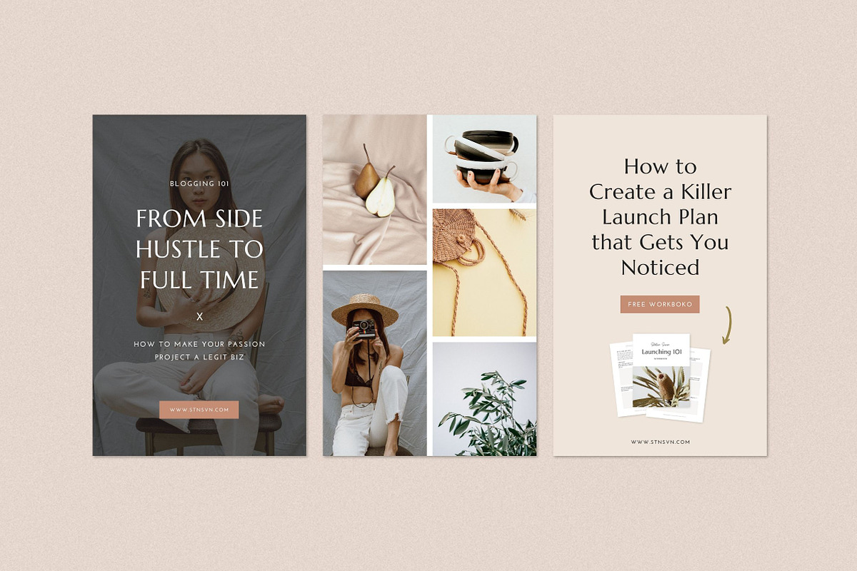 Pinterest Canva Bundle, a Social Media Template by Station Seven (Photo 4 of 11)