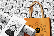 Spooky season / Halloween faces set, an Illustration by brialinas (Thumbnail 6 of 13)