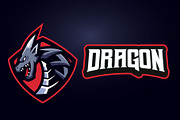 Dragon Esports Logo Templates, a Branding & Logo Template by kidzdsgn (Thumbnail 3 of 4)