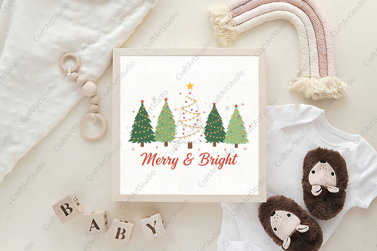Yarn Crochet Faux Merry and Bright, an Illustration by CraftArtStudio (Photo 4 of 4)