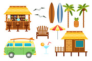 Flat Beach Scene, an Object Graphic by MeadowFox (Thumbnail 4 of 4)