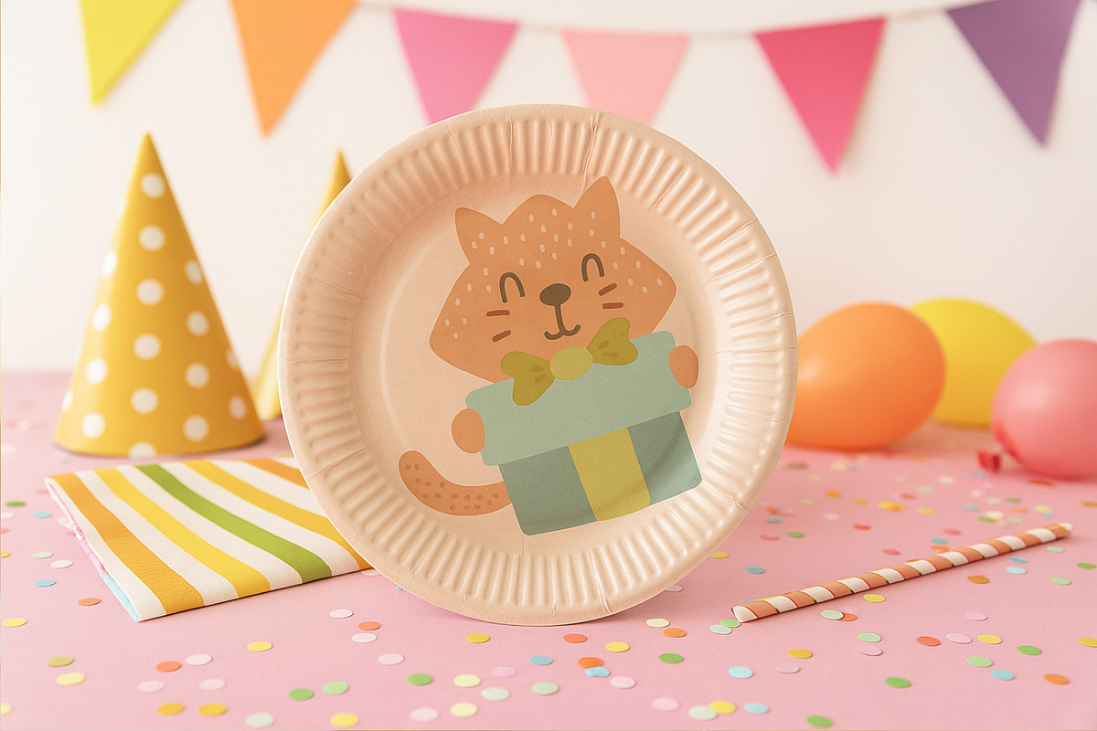 Cats Birthday Clipart Set, an Animal Illustration by Palau (Photo 5 of 10)