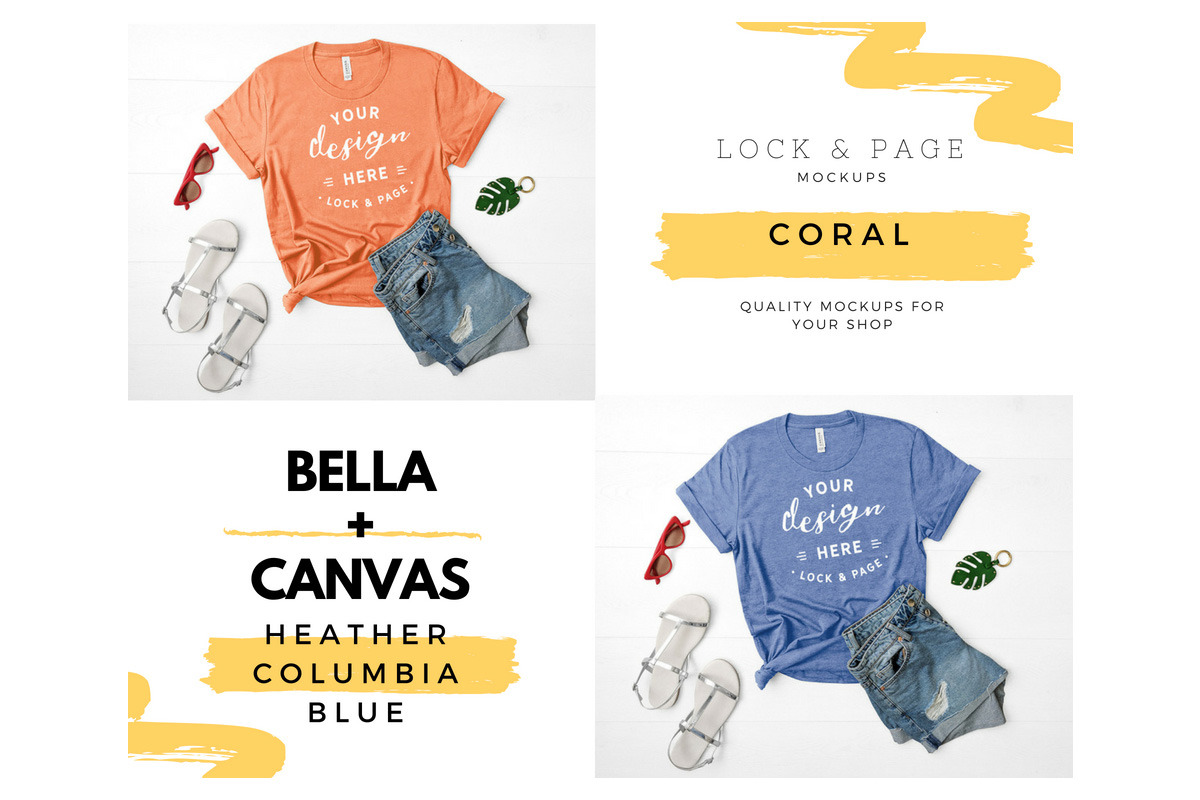 Bella Canvas 3001 Mega Bundle Mockup, a Shirt Mockup by lock and page (Photo 29 of 84)