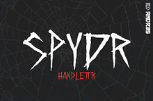 SPYDR: Hand-drawn Display font
