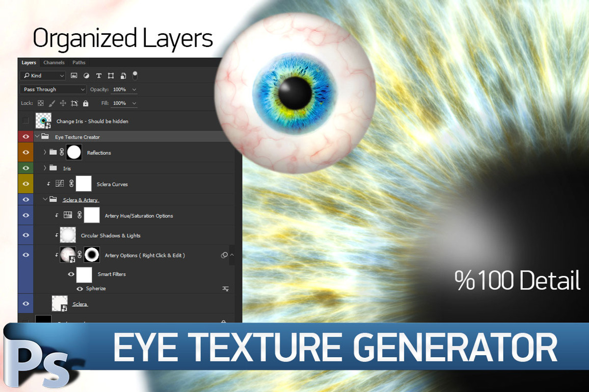 Eye Texture Generator, a Texture Illustration by Creative Graphics