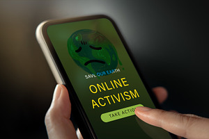 Online Activism for Environmental Concepts. Protest , Expression, a Nature Photo by salmon.black