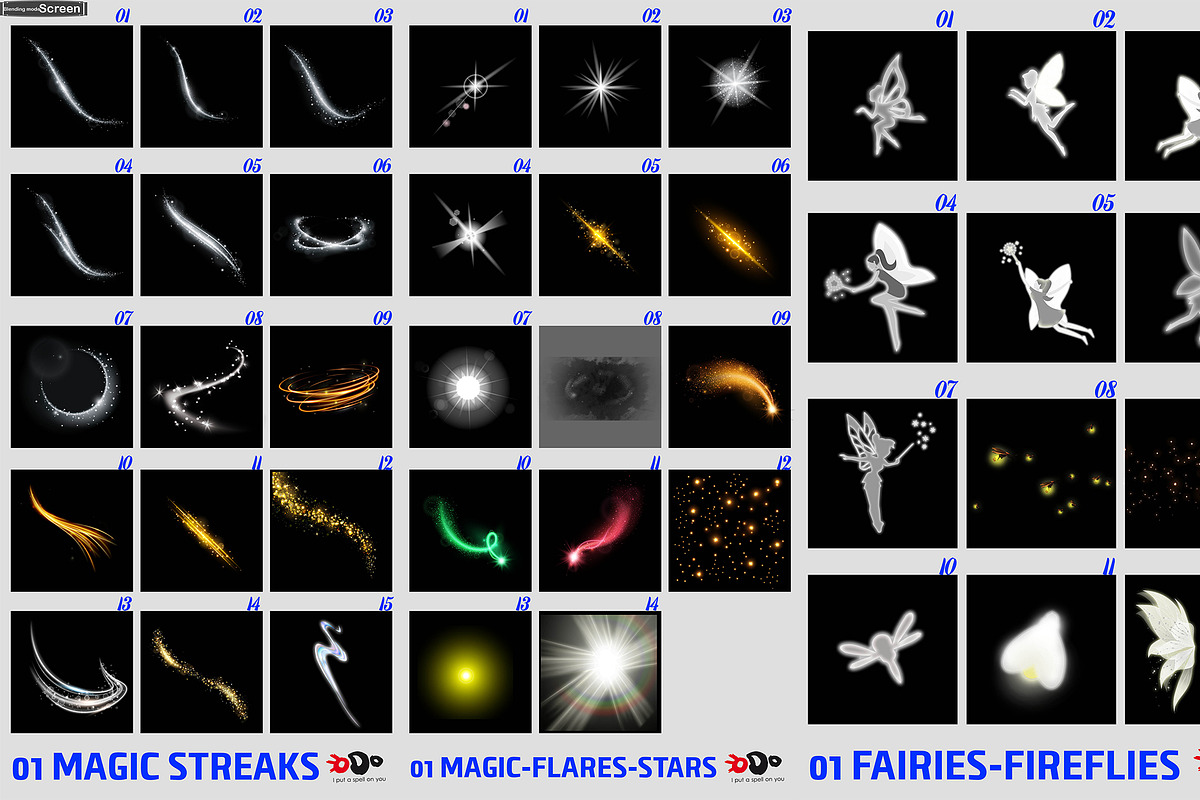Magic Overlays 100+ (ODO-Bundle), a Layer Style Add-On by ODO Visual Shop (Photo 3 of 8)