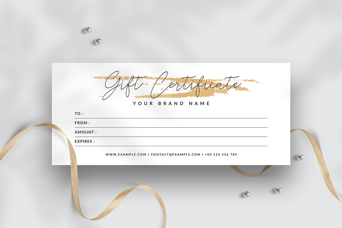Gift Certificate Template, a Card Template by Amit Debnath (Photo 1 of 3)