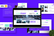 Company Deck - Business Google Slide, a Presentation Template by Deepslide Studio (Thumbnail 1 of 6)