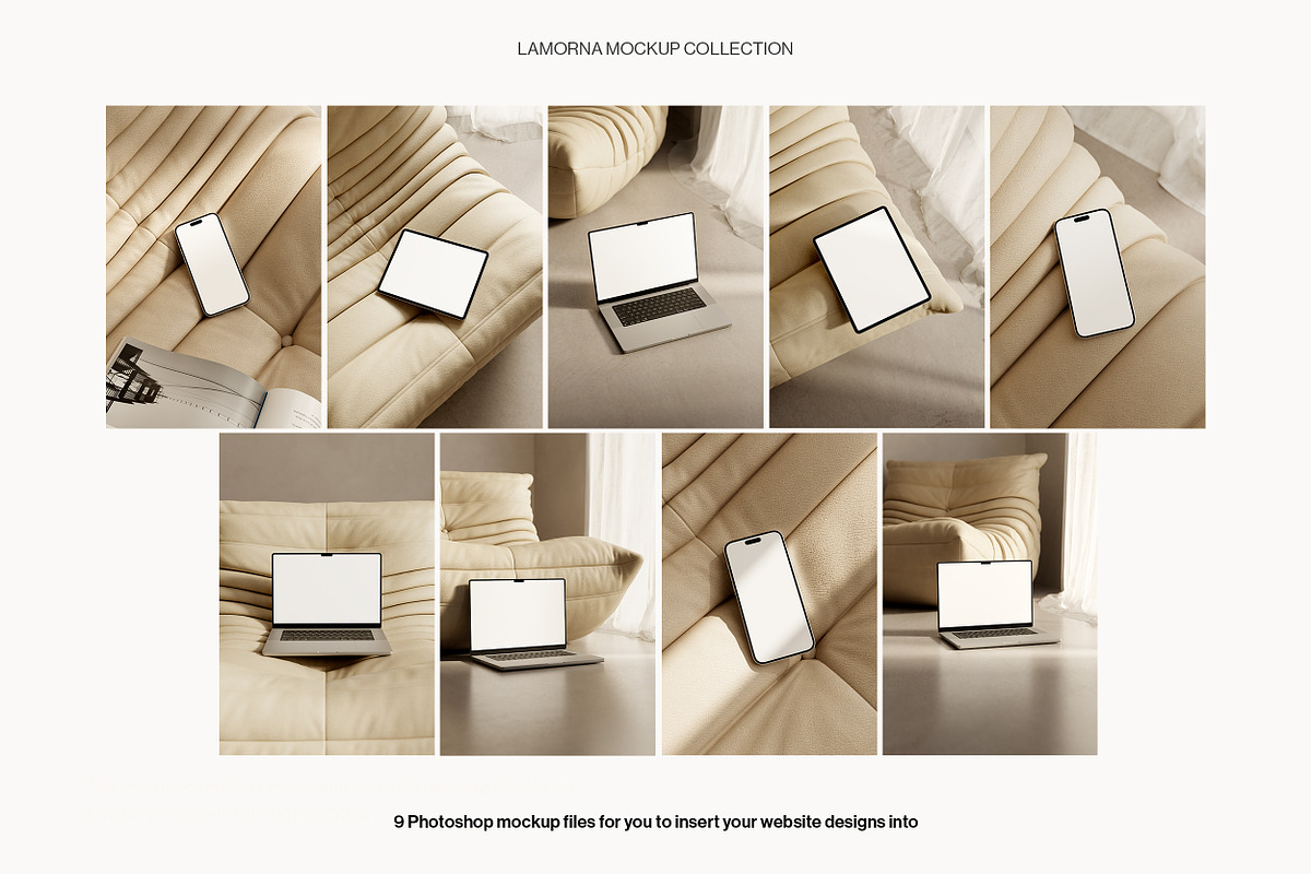 9 MacBook, iPhone, iPad Mockups, an iPhone Mockup by Moyo Studio (Photo 6 of 6)