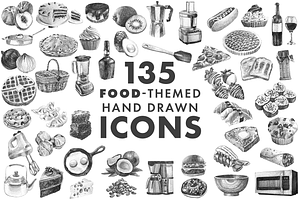 Hand-Drawn Icons (Restaurant/Food)