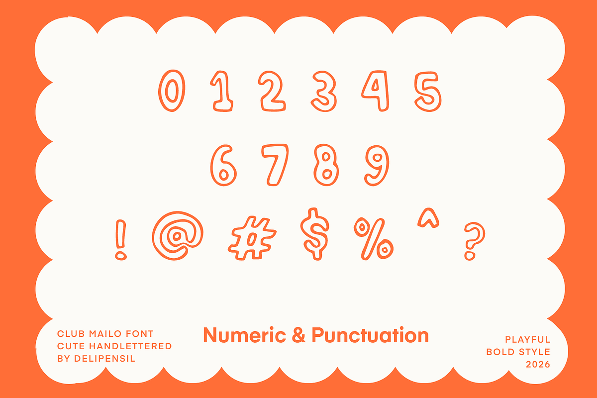 Club Mailo - A Original Handlettered, a Handwritten Font by delipensil (Photo 6 of 7)