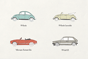 30 Vintage Cars Bundle, an Illustration by Storyteller Imagery (Thumbnail 2 of 8)