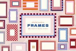 Stripped and checker FRAMES, an Object Graphic by kondratya