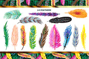 Feathers collection, a Pattern Graphic by Katya Hatsak (Thumbnail 2 of 3)