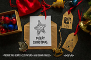 Christmas and Happy New Year Set, a Decorative Illustration by Lena Kedrova (Thumbnail 1 of 11)