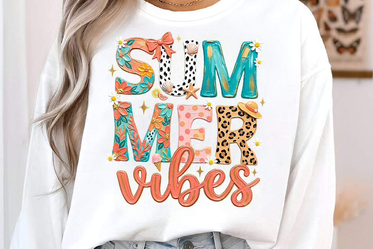 Summer Vibes Shirt PNG Sublimation, an Illustration by Libby Wishes (Photo 4 of 5)