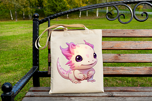 Cute Axolotl Sublimation Clipart Bun