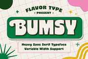 Bumsy, a Sans Serif Font by Flavortype (Thumbnail 1 of 13)