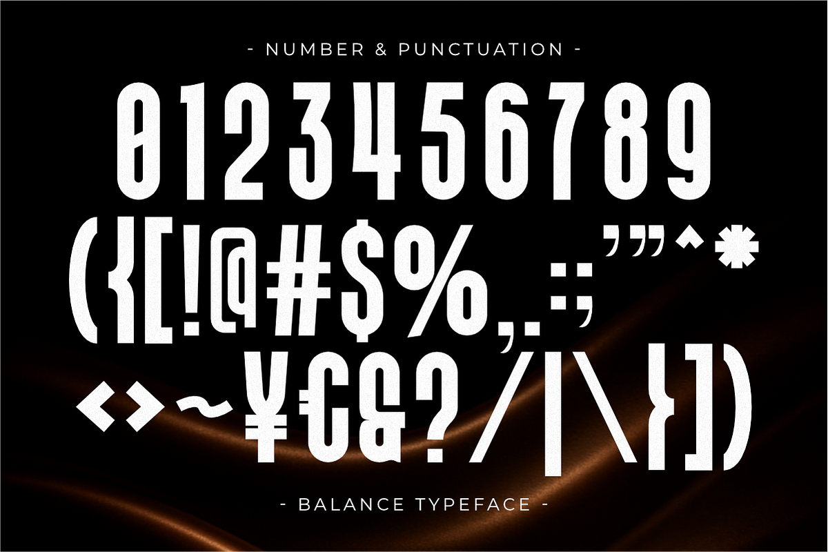 Balance - Condensed Sans Serif Font, a Sans Serif Font by Pian45 Studio (Photo 7 of 8)