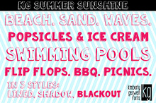 KG Summer Sunshine Font Trio