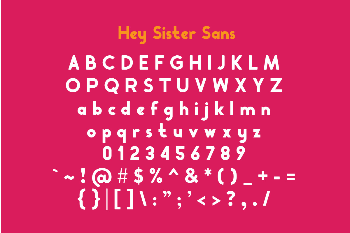 Hey Sister Font Duo, a Sans Serif Font by FSY Creative Lab (Photo 9 of 11)