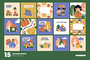 Hello Autumn. Clipart & Patterns, an Animal Illustration by Ejevyaka (Thumbnail 2 of 9)