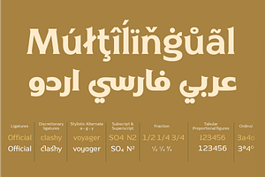 Naveid Latin & Arabic Font Black