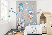 Robots watercolor collection, an Animal Illustration by Marina Ermakova (Thumbnail 7 of 10)
