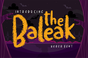 The baleak | Decorative Horror Font, a Script Font by Vunira