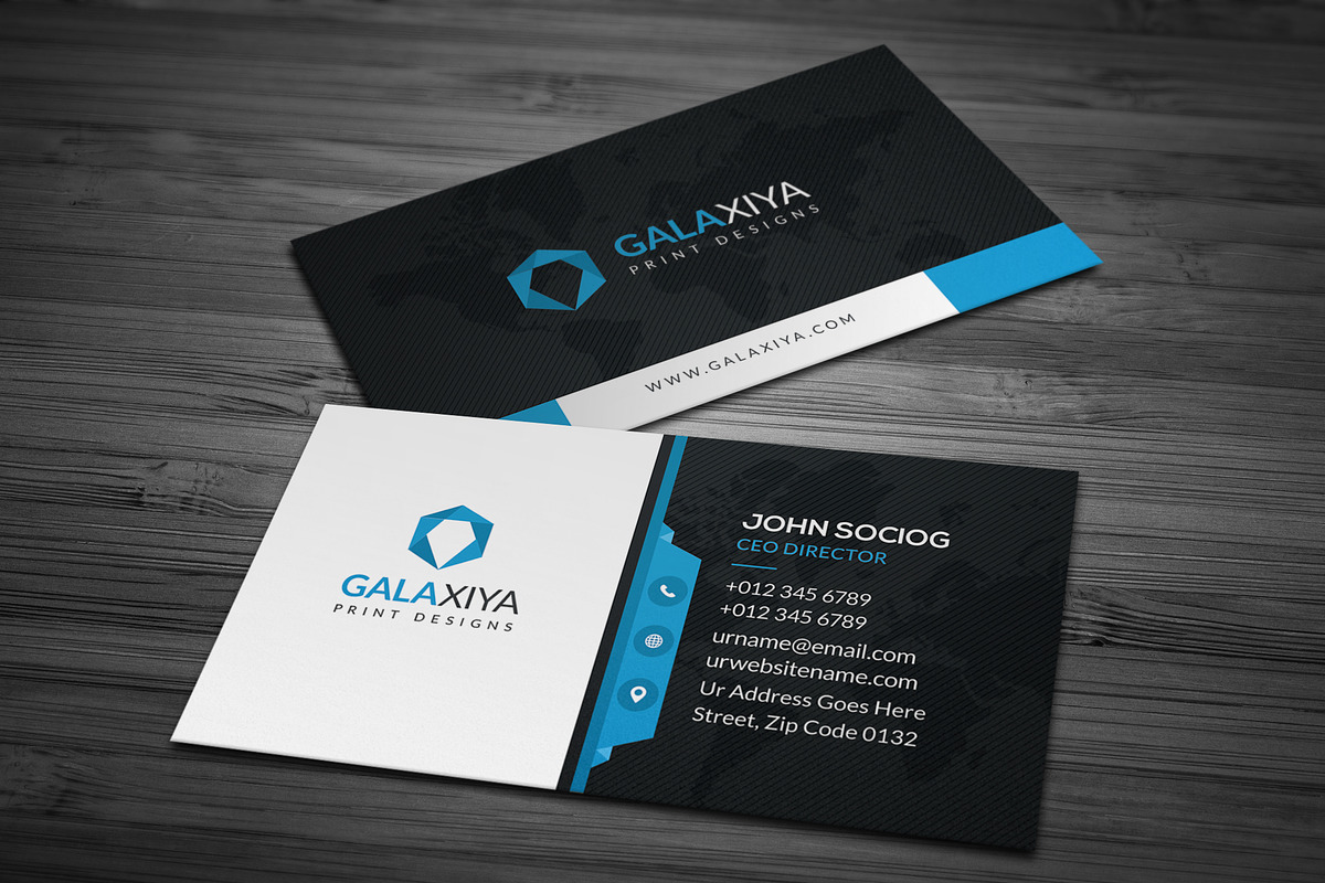 Modern Creative Business Cards, a Business Card Template by Galaxiya (Photo 8 of 11)