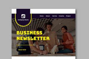 Business Email News Letter Layout