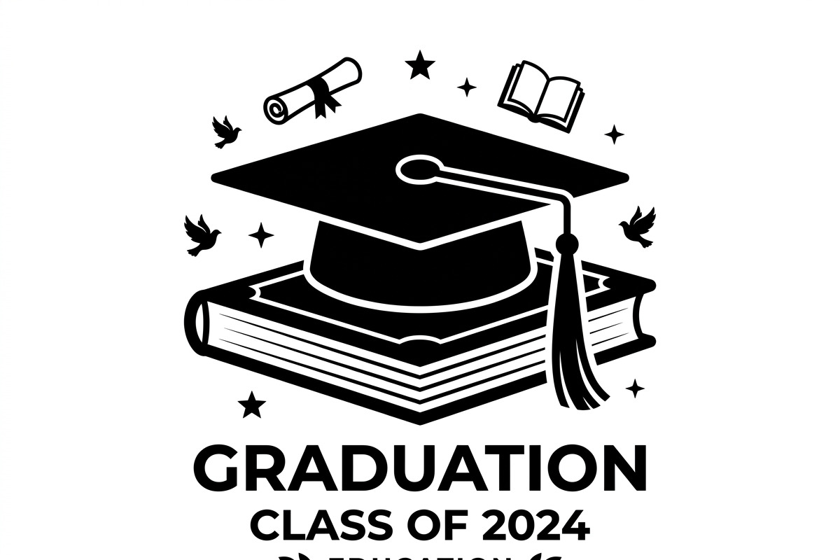 50 Graduation Cap and Book, an Education Illustration by Amazin_art (Photo 9 of 28)