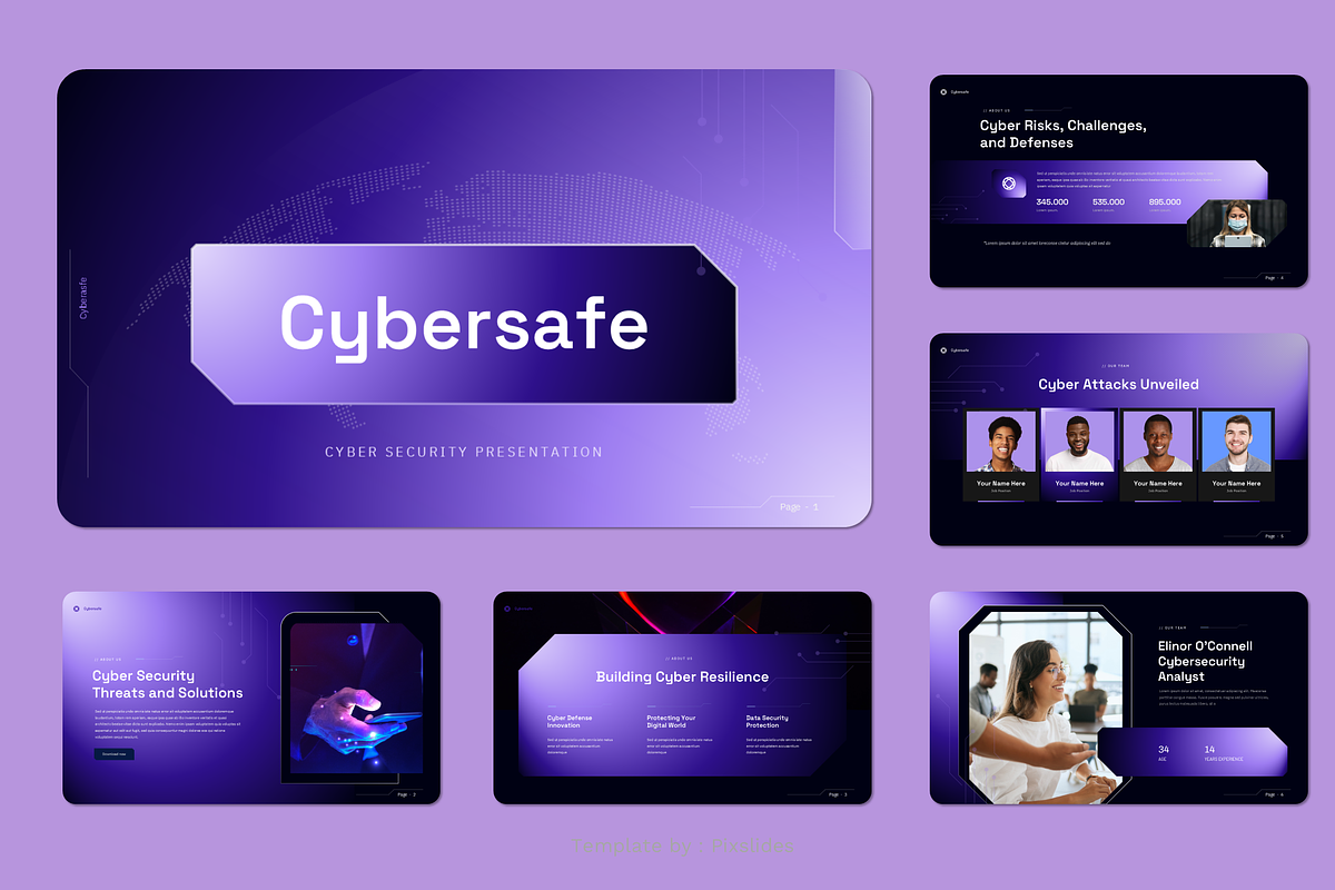 Cyber Security PowerPoint, a Presentation Template by Pixslides (Photo 2 of 4)