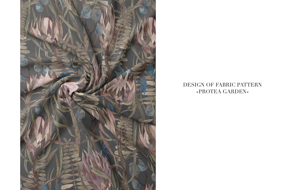 Pattern PROTEA GARDEN, an Illustration by PASHKOVA (Photo 3 of 14)