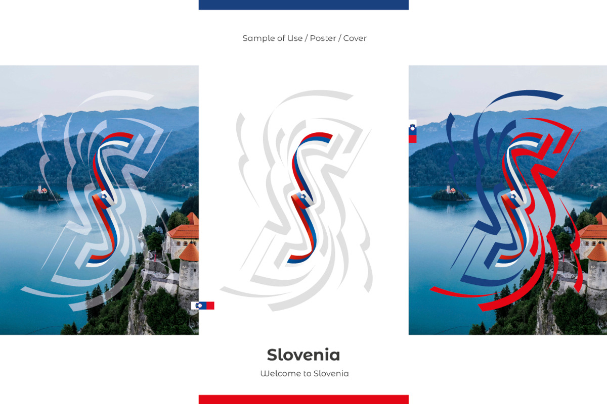 Slovenia flag ribbon vector, a Templates & Theme by Simbos (Photo 3 of 9)