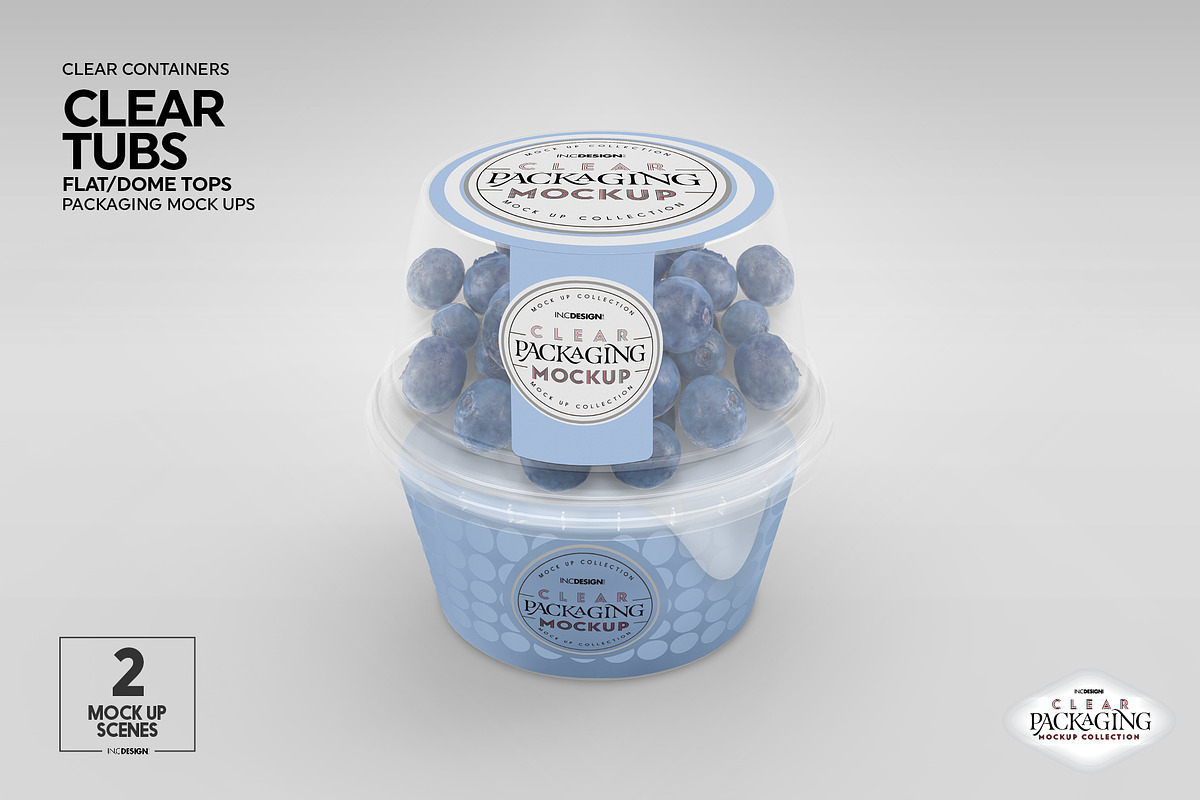 09 Clear Container Packaging Mockups, a Cups & Container Mockup by INCDesign (Photo 3 of 17)