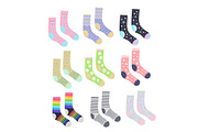 Socks. Sticker set & Pattern, an Object Illustration by Marina Demidova (Thumbnail 3 of 3)