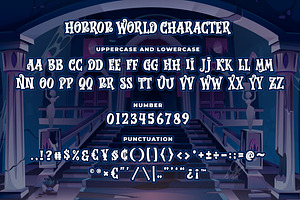 Horror World A Bouncy Horror Font