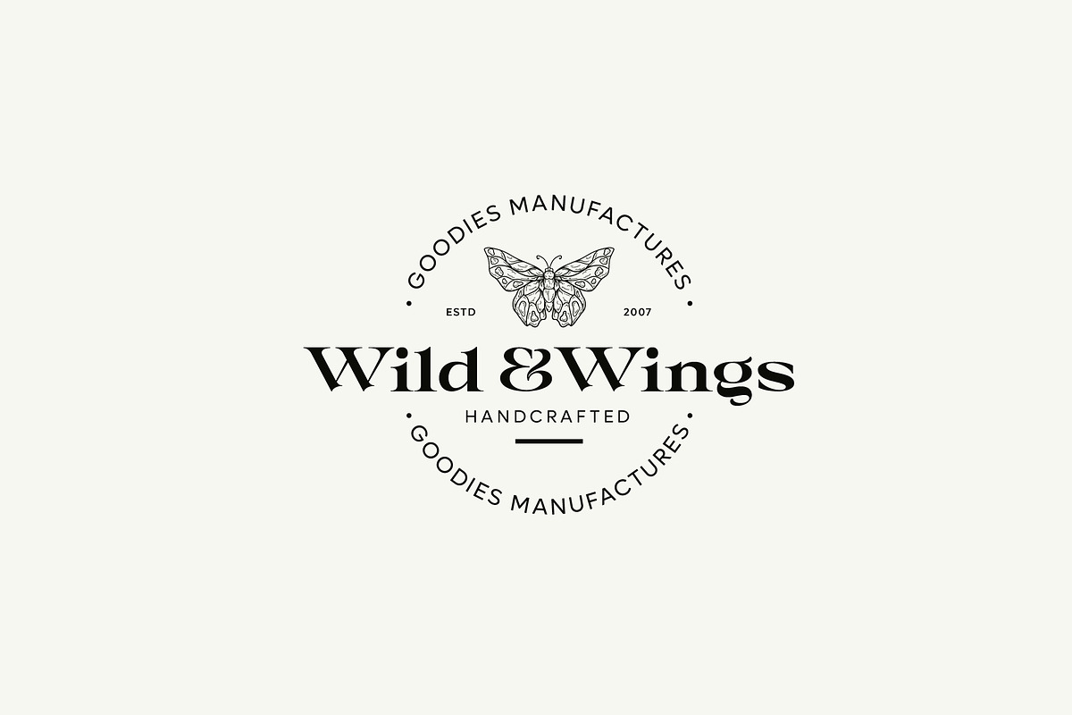 Wild & Wings Modern Logo, a Branding & Logo Template by Nowshinz Shoma (Photo 1 of 6)