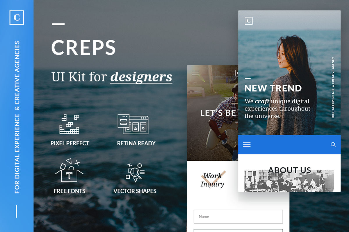 Creps Ui Kit, an UI Kit Template by ikima (Photo 1 of 4)