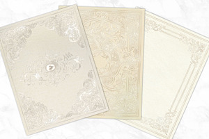 White Gilded Book Covers