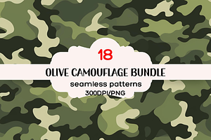 Olive Camouflage Seamless Patterns, a Pattern Graphic by PrintablesByFranklyn