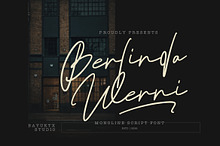 Berlinda Werni - Monoline Font