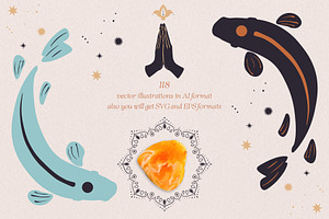 Yoga Illustration Vector Set