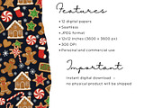 Gingerbread Party Seamless, an Illustration by Mashimara (Thumbnail 4 of 5)