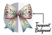 Red Coquette Christmas Bow Bundle, an Illustration by Pixels.Craft (Thumbnail 2 of 6)